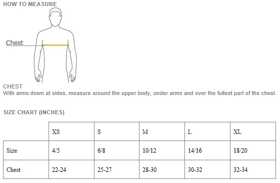 PC54 Youth T-Shirt Sizing Chart